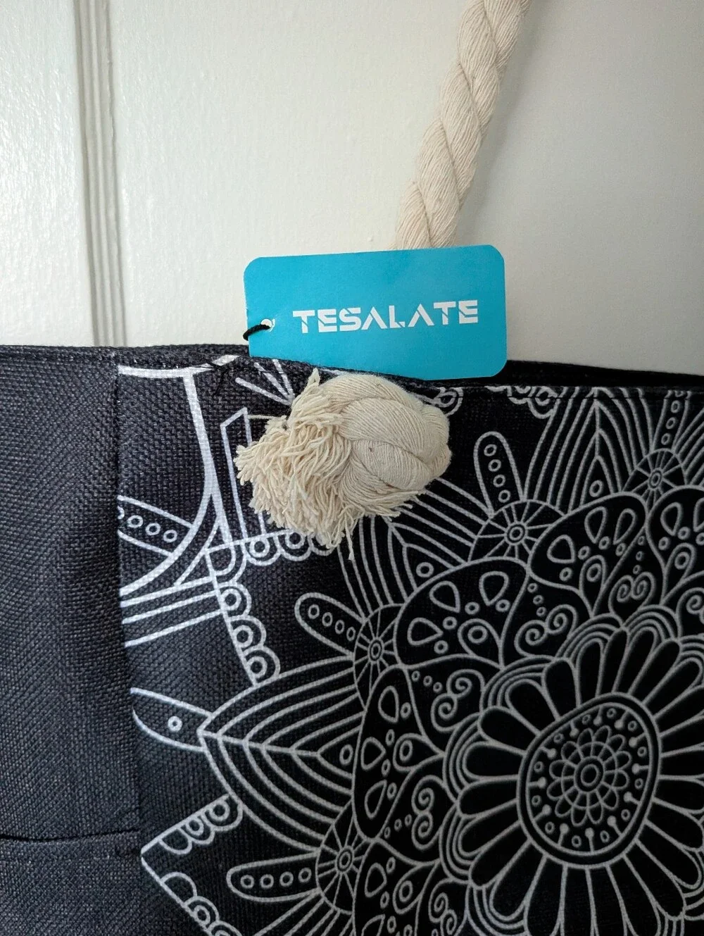 NWT Tesalate Jumbo Tote Bag With Rope Handle